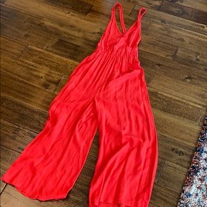 Asos red jumpsuit